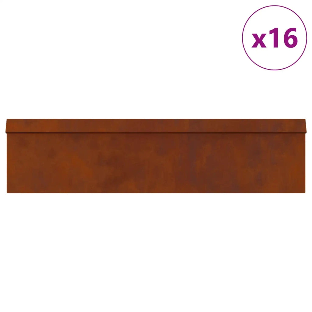 Recinzioni per lumache 20 pcs Ruggine 874887