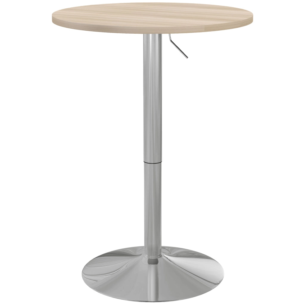 Tavolo da bar rotondo per 2 persone ¨C zephmum ¨C quercia chiaro 60x60x91 cm