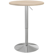 Tavolo da bar rotondo per 2 persone ¨C zephmum ¨C quercia chiaro 60x60x91 cm