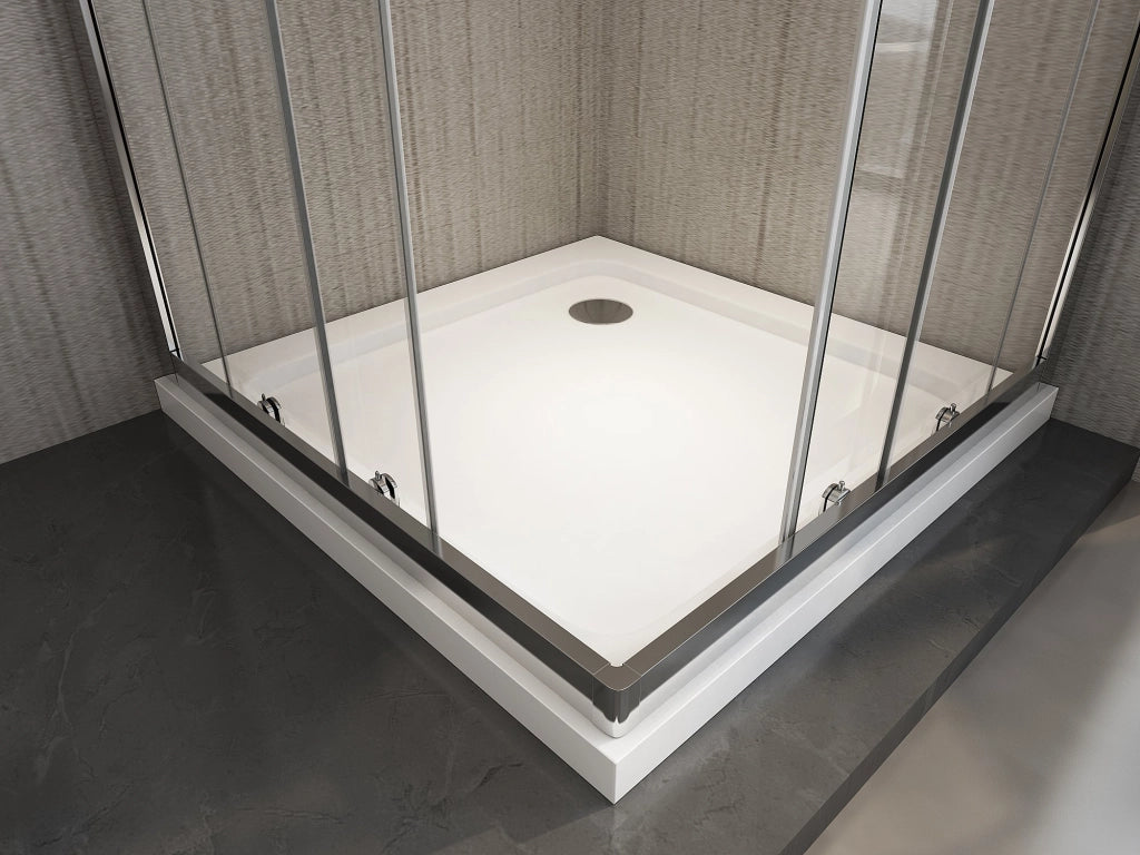 Box doccia scorrevole cristallo 6mm trasparente anticalcare h.190cm Sicena Slition Trasparente 6mm,70x75 cm