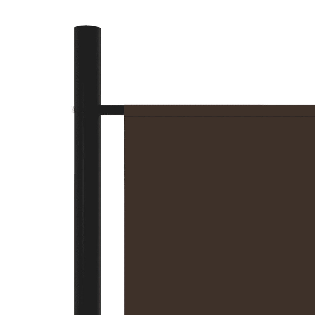 Divisorio Ambienti | Divider per stanze | Paravento a 4 Pannelli Marrone 200x180 cm