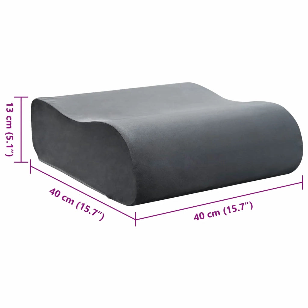 Cuscino per la seduta Grigio 40 x 40 x 13 cm Schiuma PU 42020202