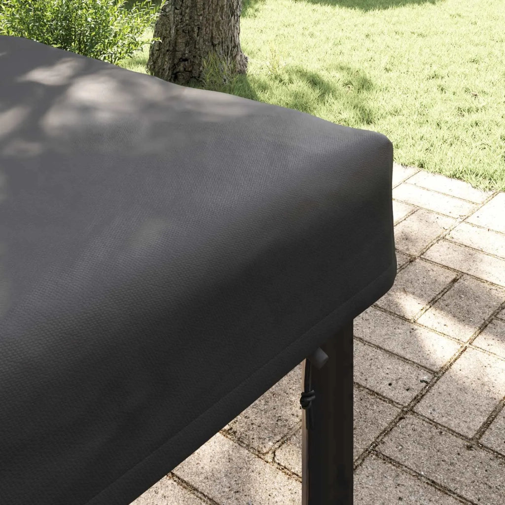 Copertura Tavolo Tinta unita Nero 142 x 82 x 15 cm Tessuto 4106099