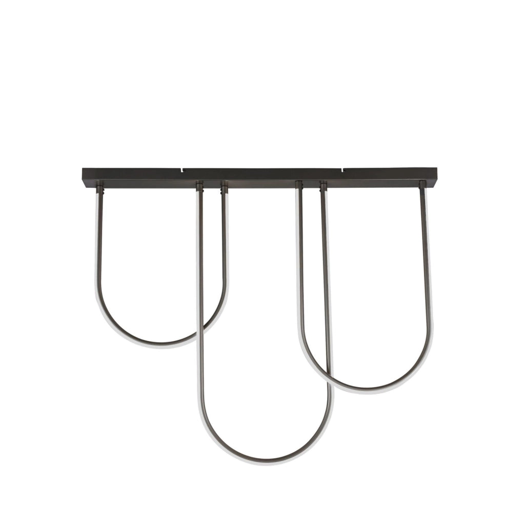 Campanello LED a filo in metallo nero opaco