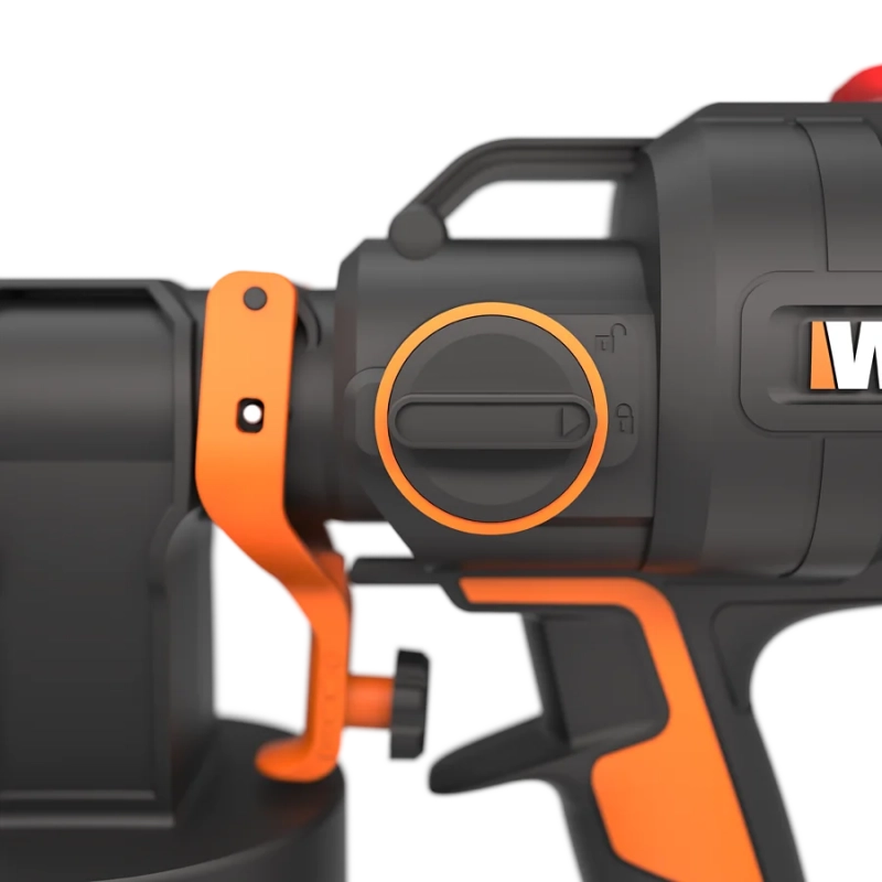 Spruzzatore elettrico WX020.9 20 Volt Brushless con serbatoio 1000 millilitri corpo macchina per verniciatura - Worx