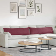 Cuscini da Divano 2 pcs Rosso Vino 145 x 40 cm Tessuto 42013828