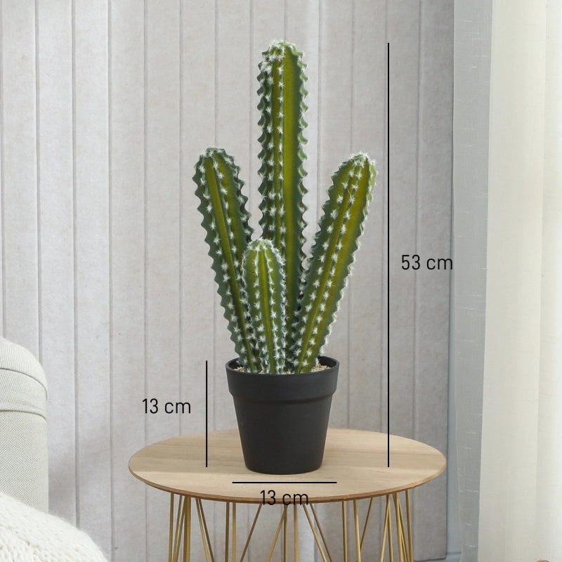 Pianta di cactus artificiale, 53 cm, piante artificiali in vaso per casa e ufficio