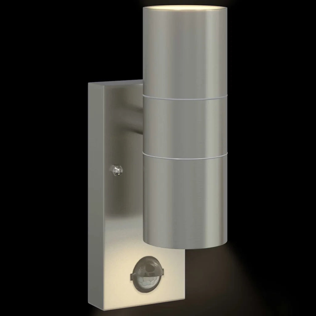 Lampada da Parete Esterna Argento 7 x 10 x 22 cm CFW9100121