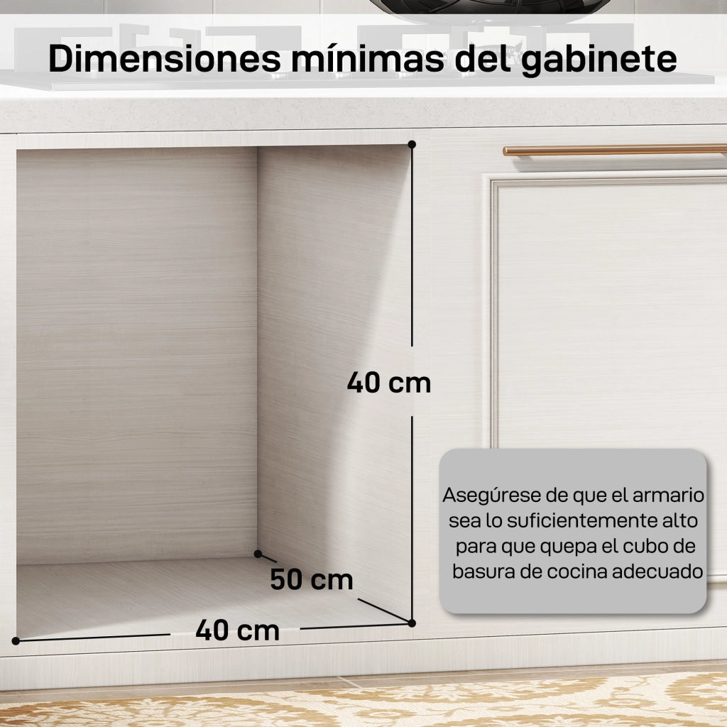Cestino Sottolavello 3 Contenitori ¨C Minimal ¨C Grigio Chiaro 31L
