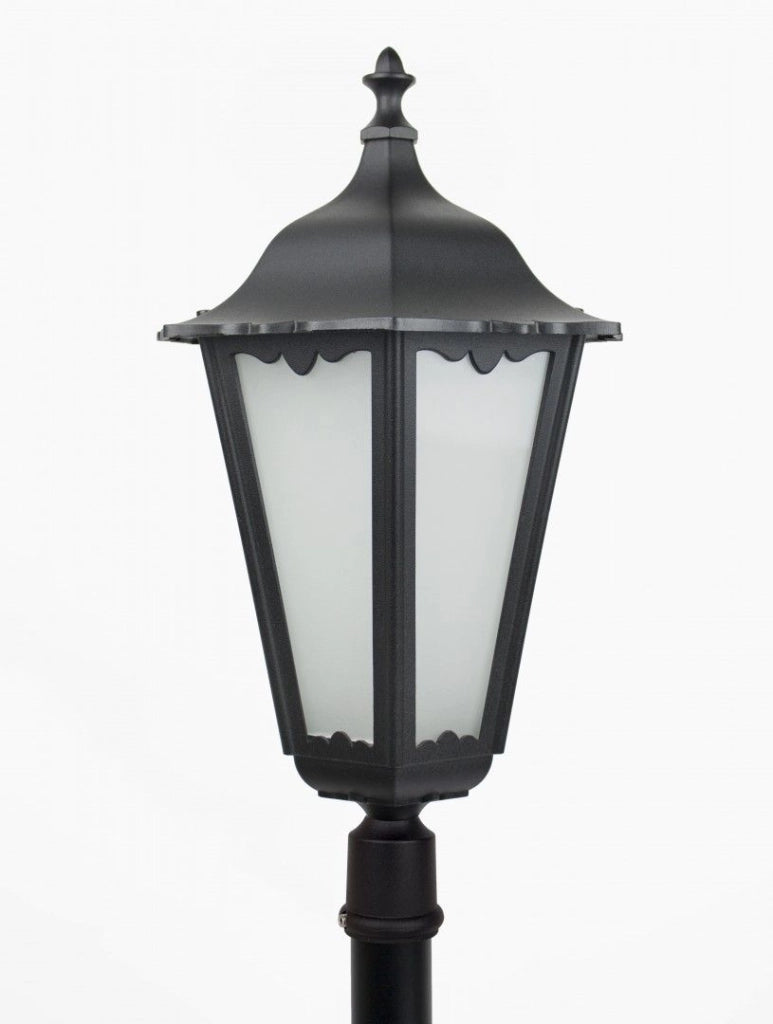 Lampada da giardino a colonna SU-MA Retro nera 120cm E27 IP43