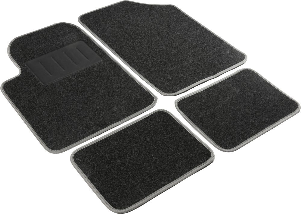 Set tappetini auto essential bordo grigio.