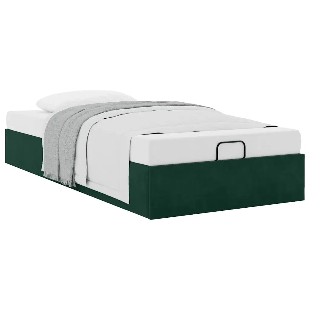 Struttura Letto Pouf Senza Materasso 90x190 cm Velluto