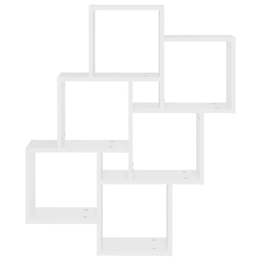 Scaffale a Parete Bianco 90x16x78 cm in Multistrato 807169