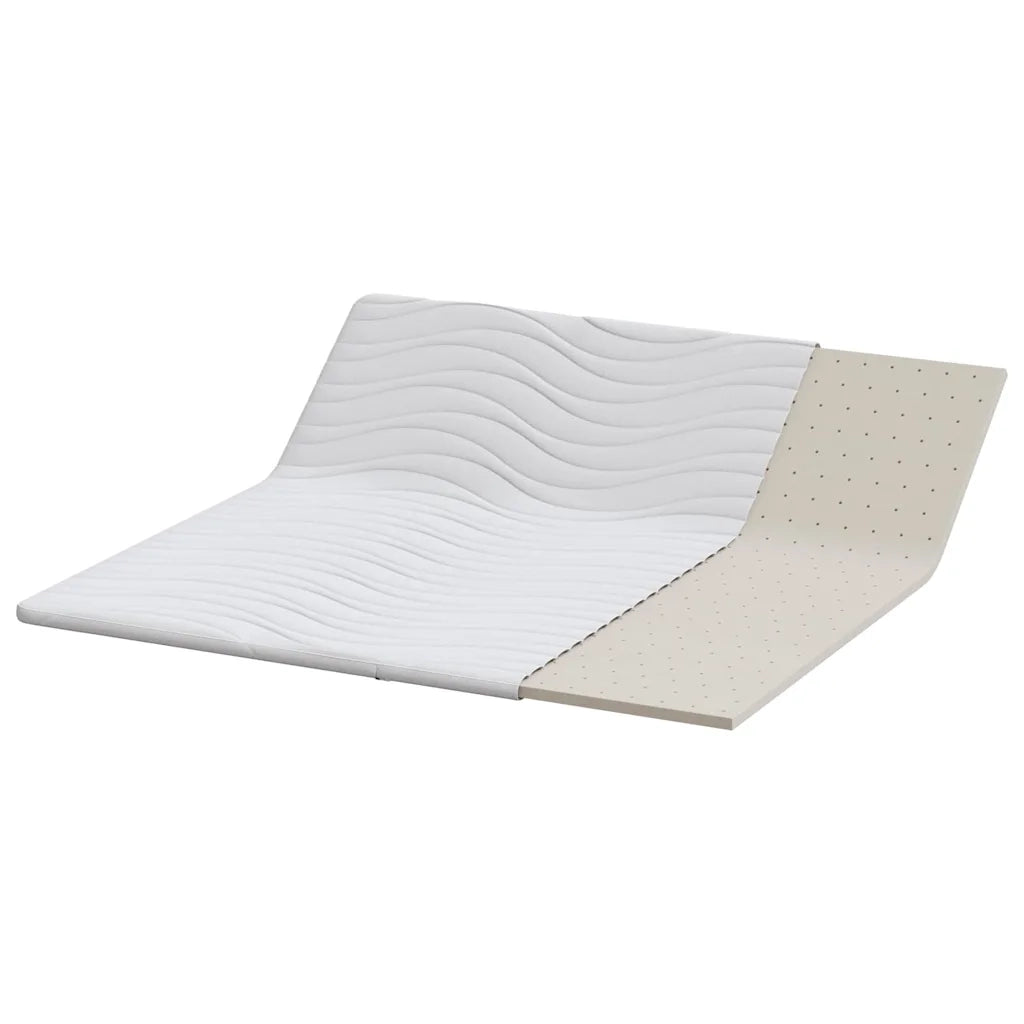 Topper per materasso Bianco 180 x 200 cm Tessuto a maglia 4106410