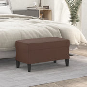 Panca Marrone 70x35x41 cm in Similpelle 349393