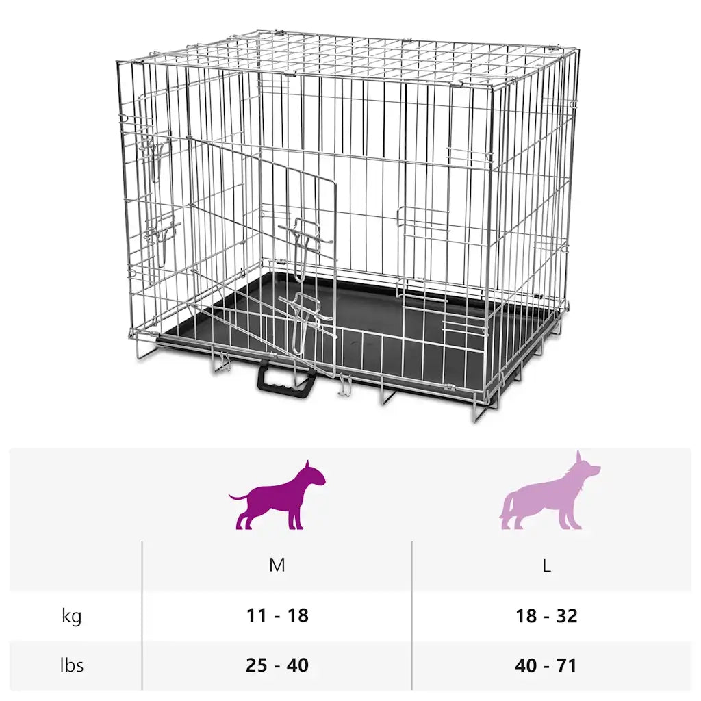 Gabbia di Trasporto Pieghevole per Cani M CFW7289574