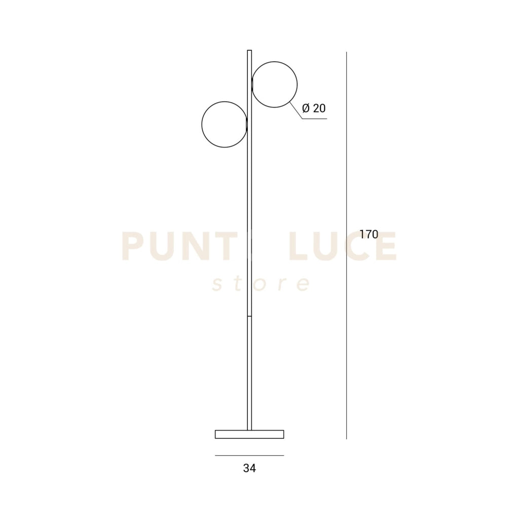 BASE-4L N Base tonda nero opaco 4 luci d.38