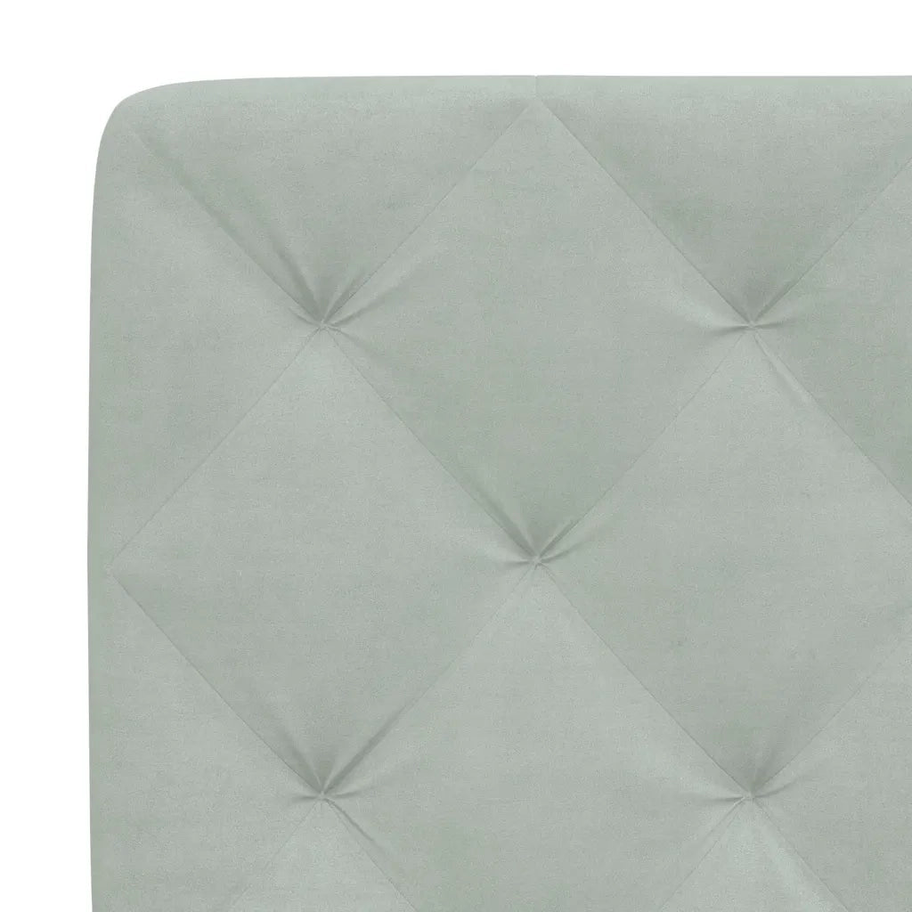 Cuscino testiera Grigio Chiaro 100 cm in Velluto 3207722