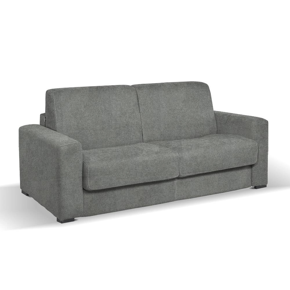 Divano letto 3 posti Kriog tessuto Barrel83 grigio 200x98x86h