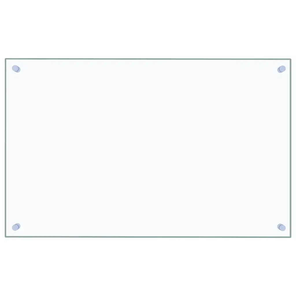 Paraschizzi per Cucina Trasparente 80x50 cm in Vetro Temperatocod mxl 73130