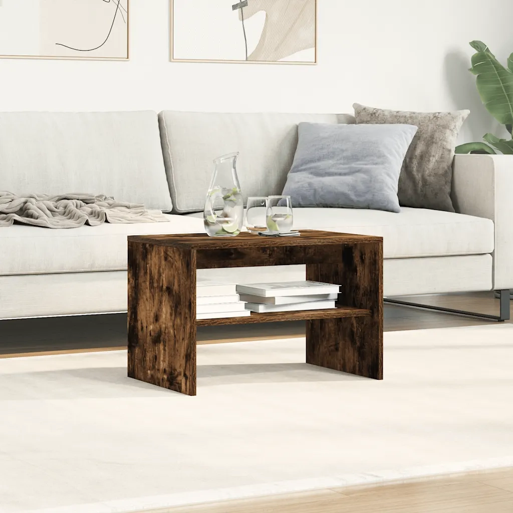 Mobile Porta TV Rovere Fumo 60x40x40 cm in Legno Multistrato 859104