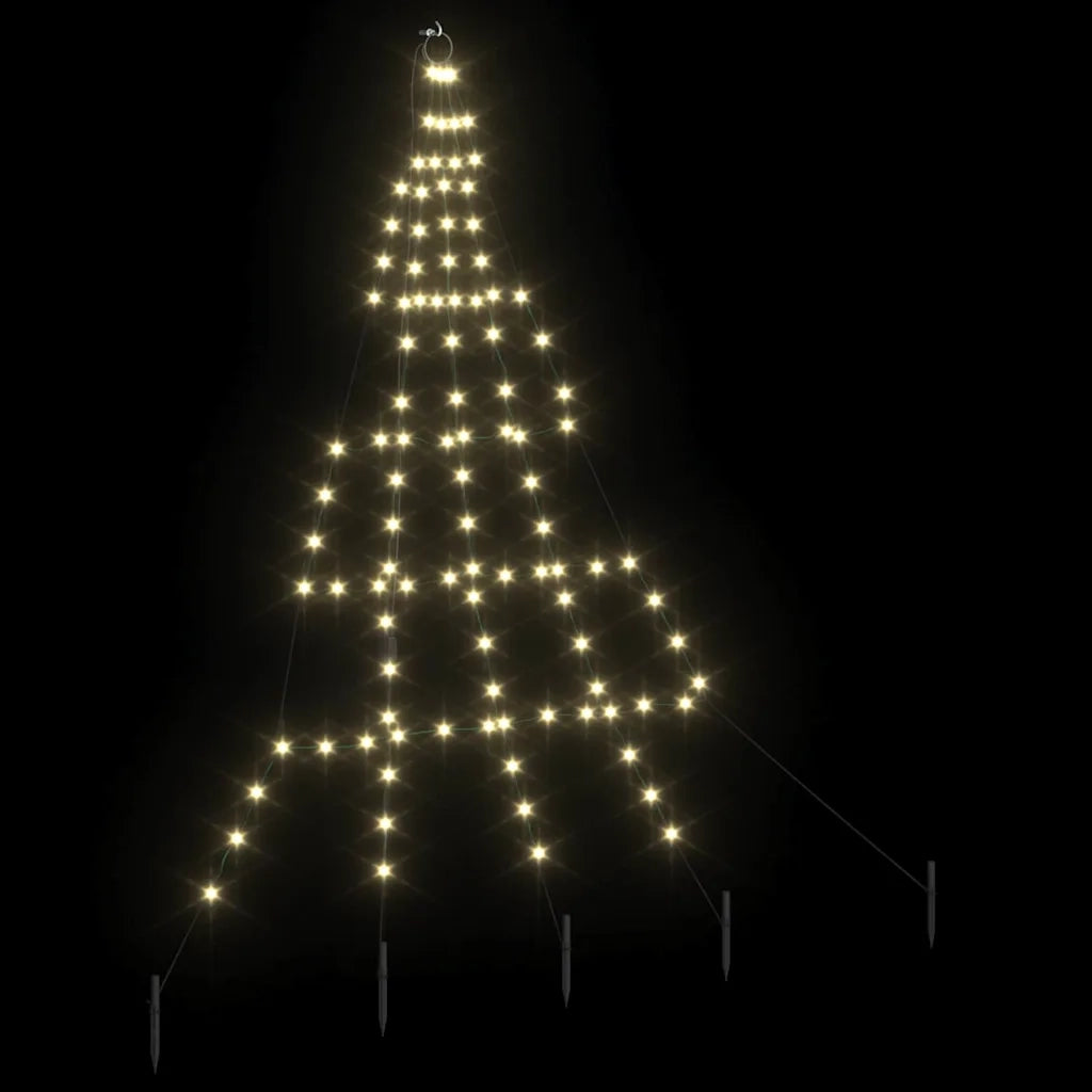 Albero di Natale LED con picchetti per il terreno 182 cm 42018737