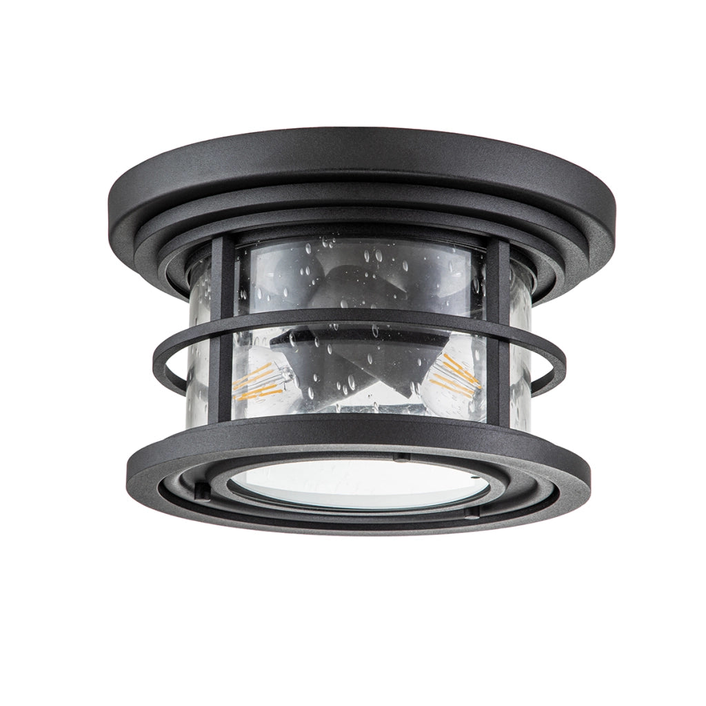 Plafoniera esterna nera 2xE27 40W IP44 Feiss Lighthouse