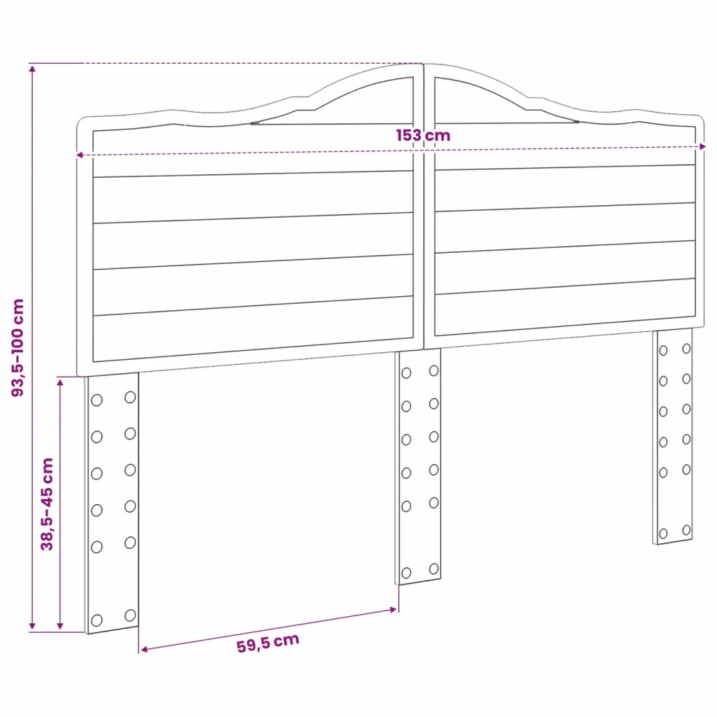 Testiera Bianco Legno ingegnerizzato 887989