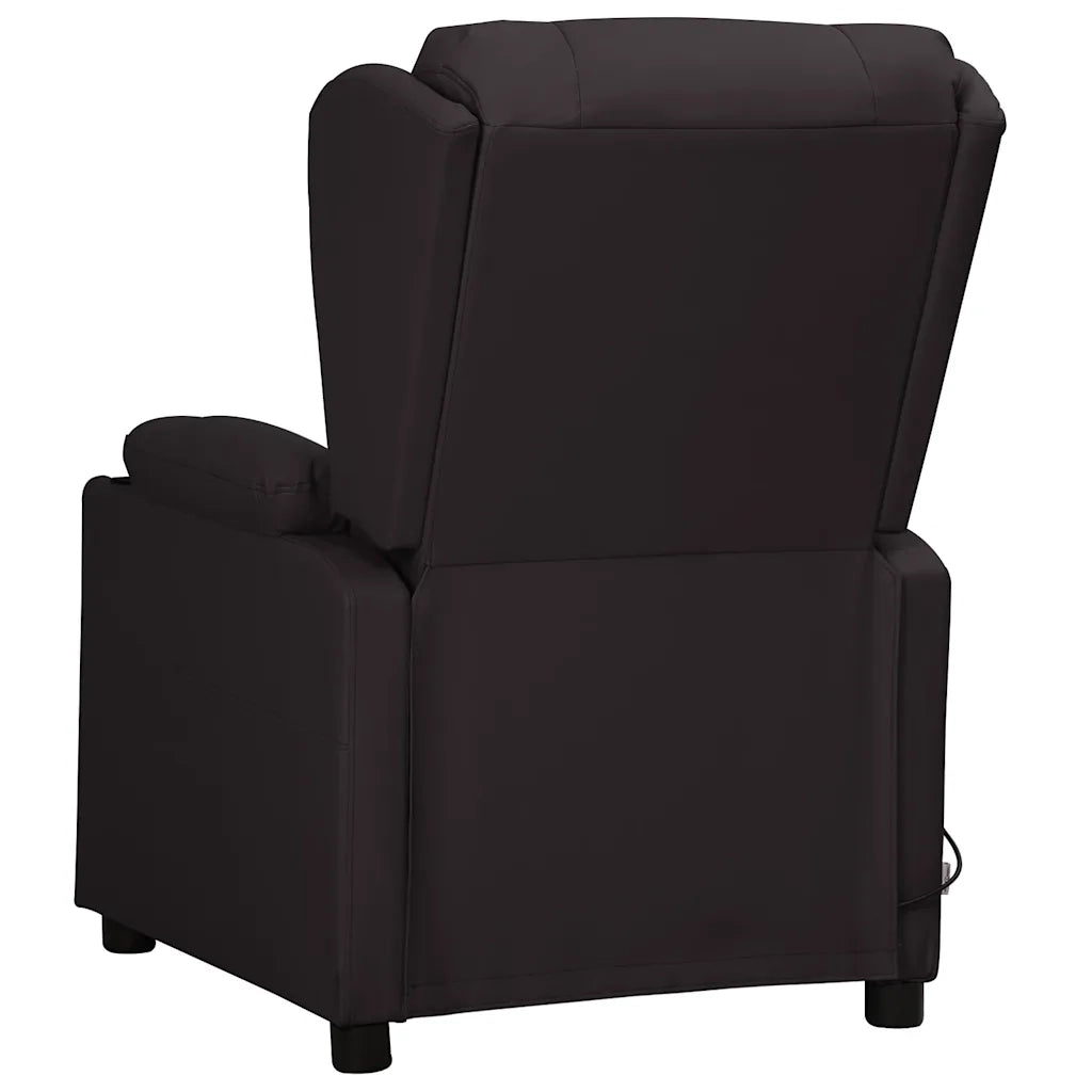 Poltrona Massaggiante Nera in Similpelle 339075