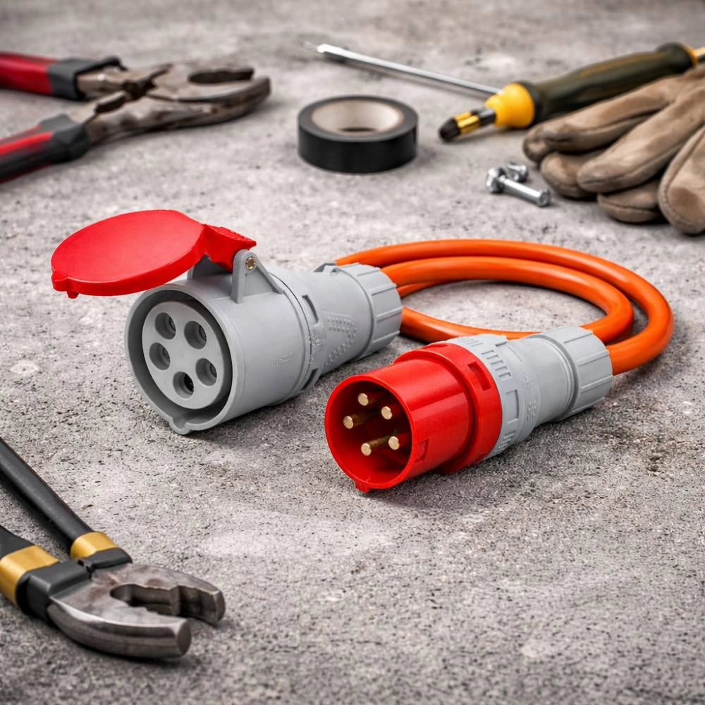 Presa industriale trifase ecova 415v 3p+n+t ip44 professionale *** ampere 16 ampere, confezione 1