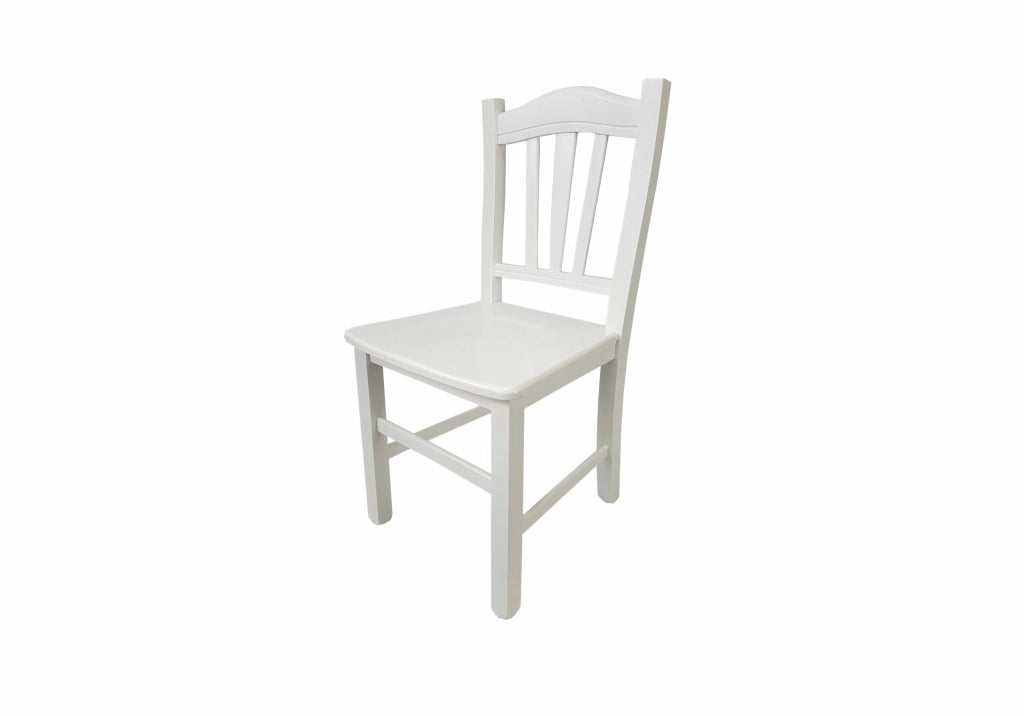 SEDIA SILVANA BIANCA FONDO LEGNO - VARÞ VIMINI