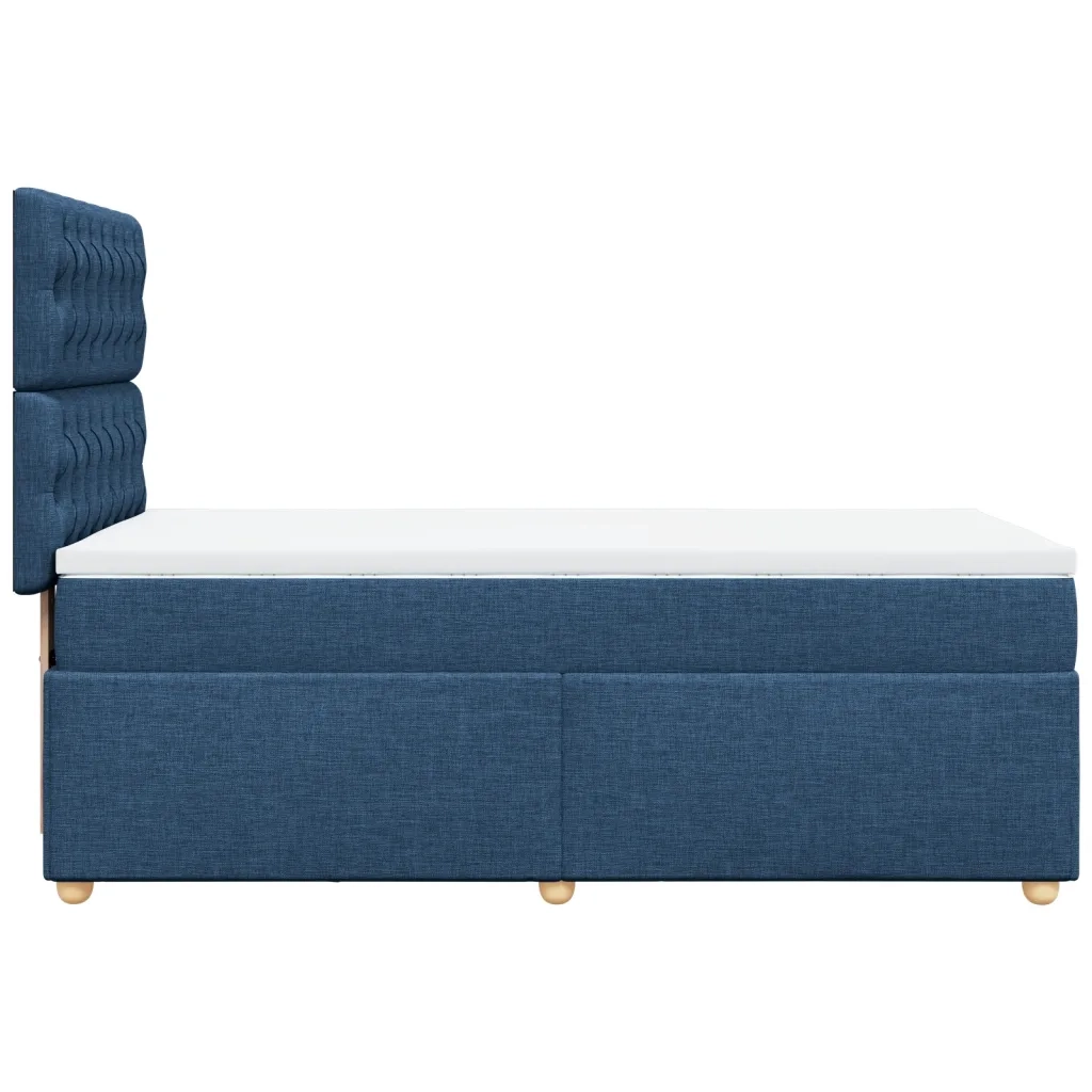 Giroletto a Molle con Materasso Blu 80x200 cm inTessuto