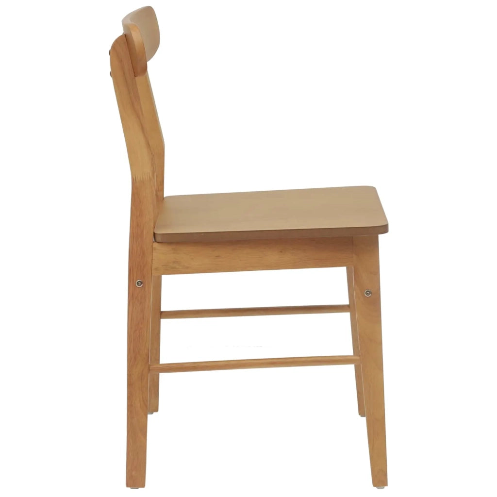 Sedia da pranzo 2 pcs Naturale 43 x 44,5 x 77 cm