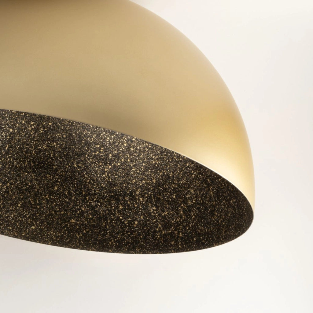 Plafoniera oro-nera cupola Ø35 Sfera E27 Sigma Lighting