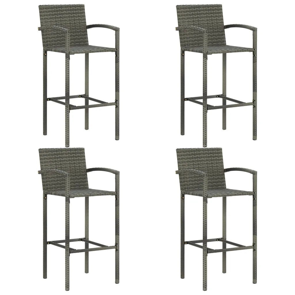 Set Bar da Giardino 5 pz Grigio 3067957