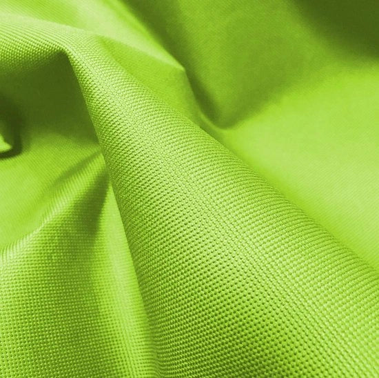 Tela Canvas Duro 600D Impermeabile, Verde Limone, 1 Metro (100cm x 150cm)
