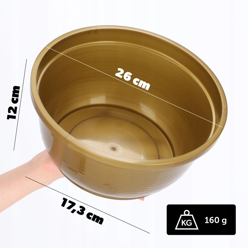 Vaso da fiori in plastica KADAX per cimitero, ideale per crisantemi, 26 cm.