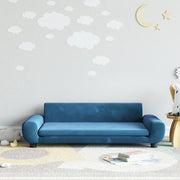 Divano per Bambini-Sofa-Divanetto Blu 100x54x33 cm in Velluto