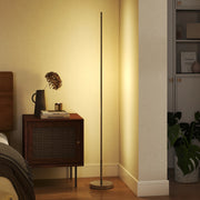 Lampada da Terra LED Alta 150 cm con Temperatura del Colore Regolabile e Telecomando, Argento