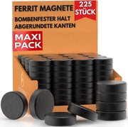 Magnetizzatori per lavagne bianche, lavagne per appunti, magneti per frigorifero e magneti per tavoli con aderenza forte, magneti rotondi - neri