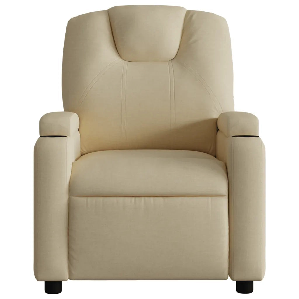 Poltrona Reclinabile in Tessuto Crema 372374