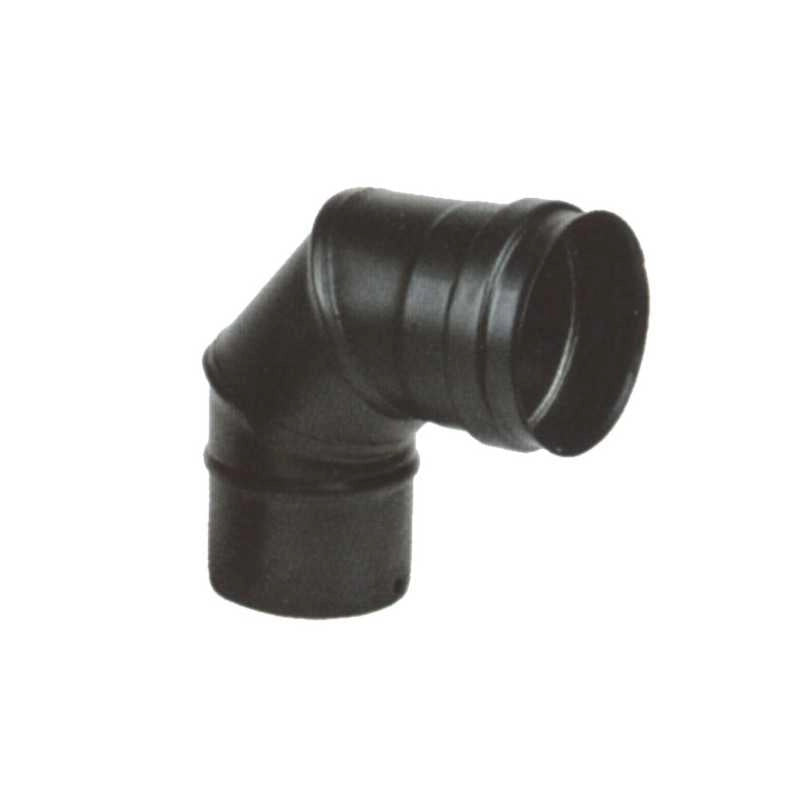 Gomito Inox 90° 8 Nero Pellet 300 Maral
