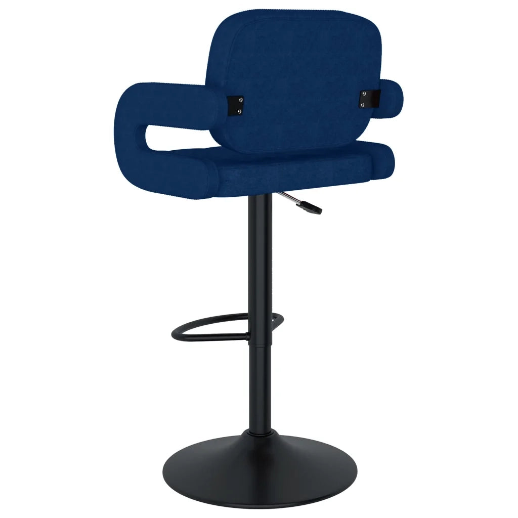 Sgabelli da Bar 2 pz Blu in Tessuto 335621