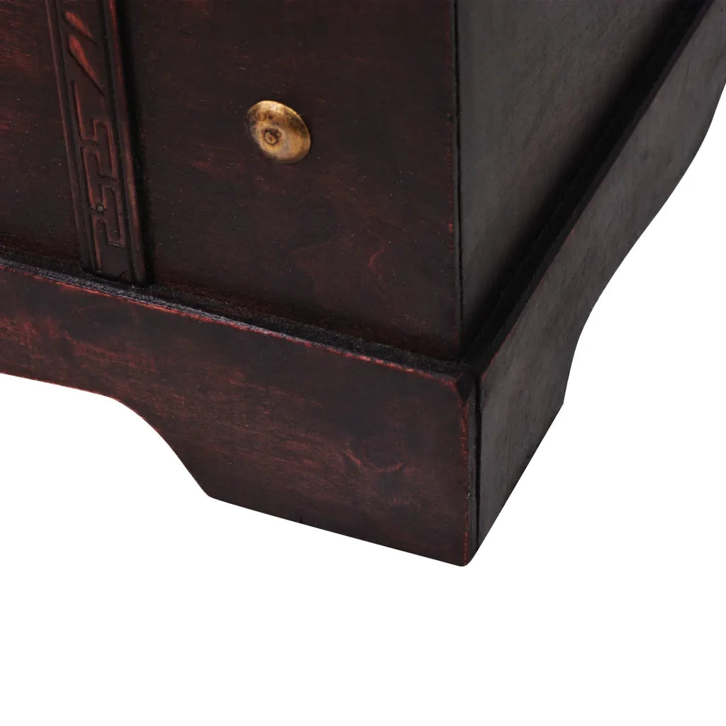 Baule del Tesoro Vintage in Legno 66x38x40 cm cod mxl 53799