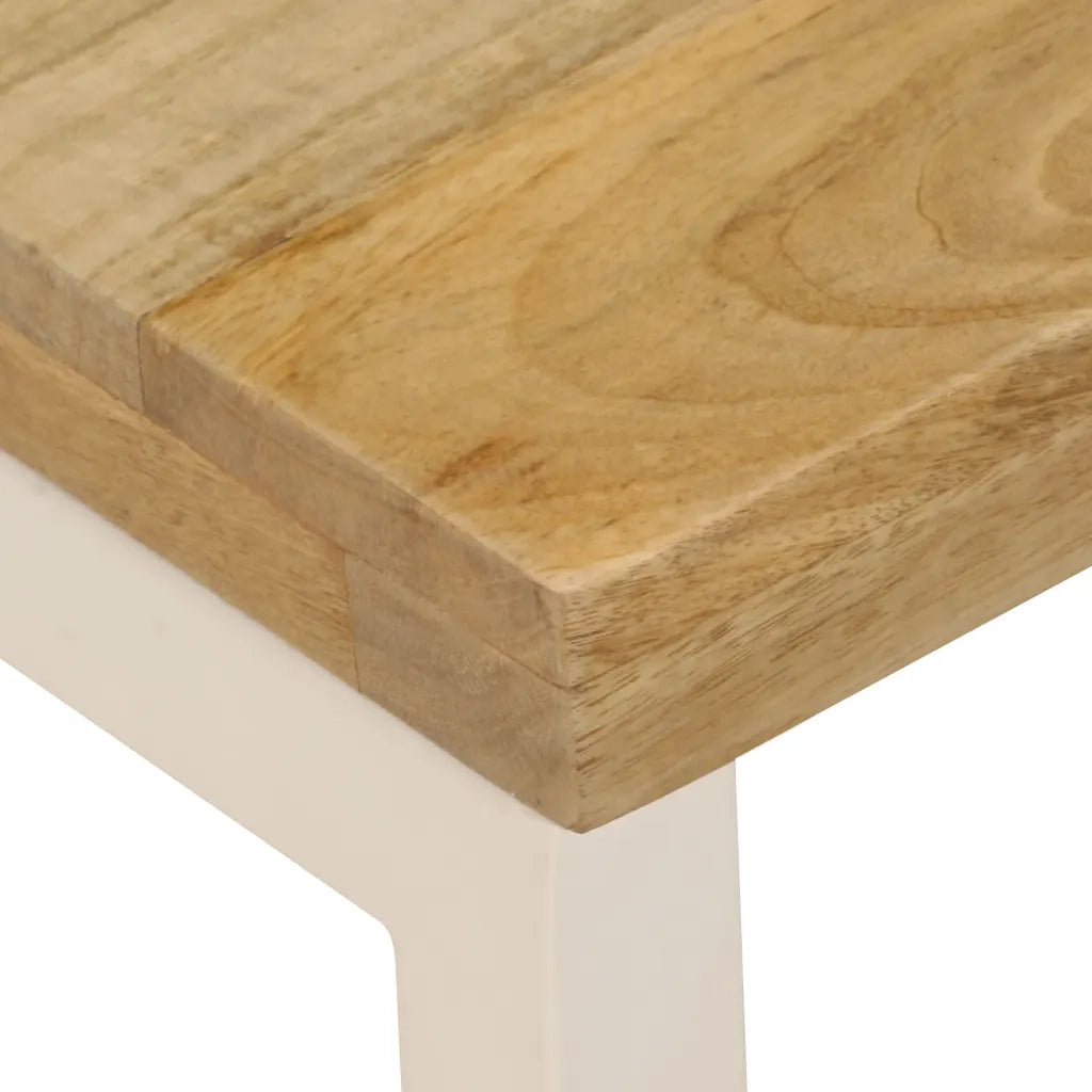 Tavolino da salotto | Tavolino da caff¨¨ | Tavolino da Soggiorno 100x50x35 cm Legno Massello Mango e Acciaio