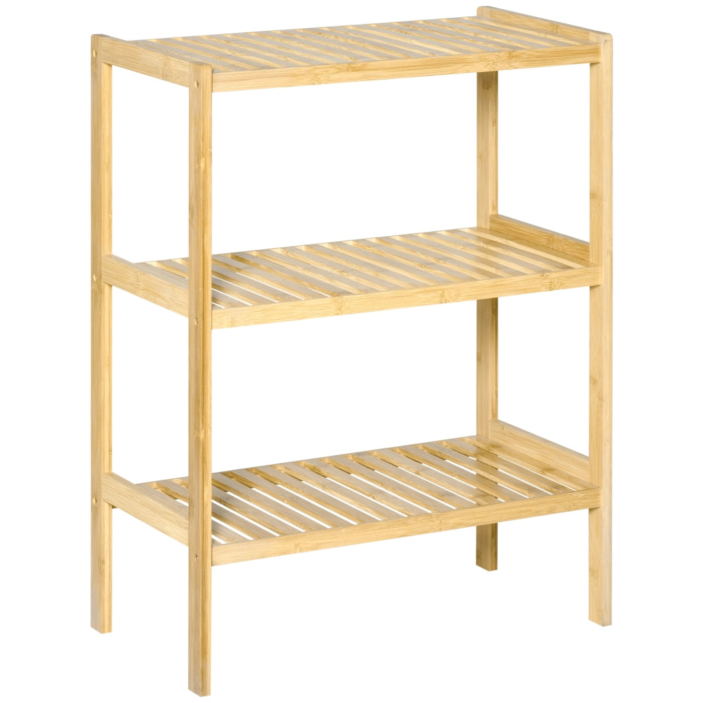 Libreria 3 livelli in bamb¨´ ¨C Minimal ¨C 62x33x80 cm naturale