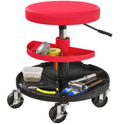 Sgabello Girevole con Ruote e Altezza Regolabile ¨C Minimal ¨C Rosso