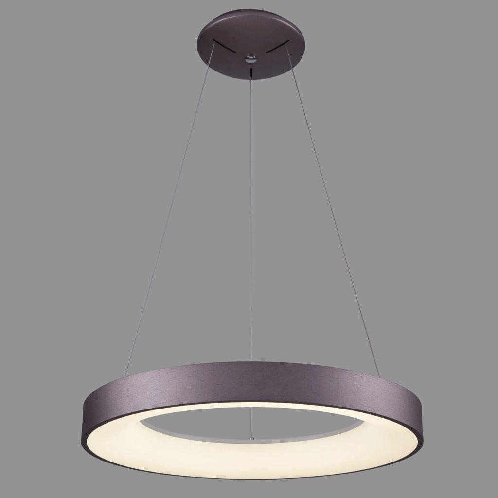 Italux Giulia lampada a sospensione LED 40W caffè Ø48 cm