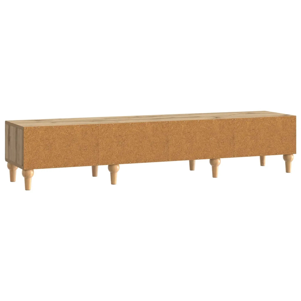 Mobile TV con cassetto-Credenza per TV Rovere Artigianale 147 x 34,5 x 30 cm 859955