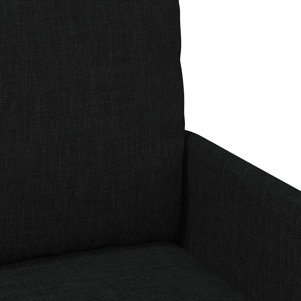 Divano | Divano da soggiorno | Sofa con cuscino 55cm Nero Legno compensato